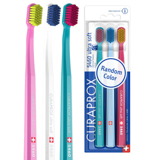 Curaprox CS 5460 Ultra Soft Manual Toothbrush for Gentle Dental Care - 5460 Ultra-Soft Bristles