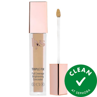 Triple Fix Brightening Concealer by Triple Fix - Vegan, Cruelty-Free, Full Coverage Concealer for Natural Finish Triple Fix Brightening Concealer - Vegan & Cruelty-Free Concealer, Vegan makeup, Cruelty-free beauty products, Natural finish concealer, Brightening concealer, Full coverage concealer, Ultra-creamy concealer, Ashwagandha, Turmeric, Hyaluronic Acid, Liquid concealer, Gluten-free, Clean beauty, Makeup for natural finish, Under-eye concealer, Face concealer