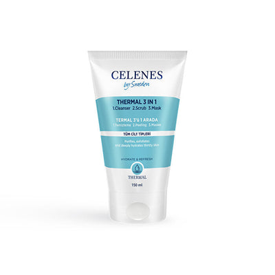 Celenes Thermal 3 in 1 Cleansing Peeling Mask 150ml - Hydrating & Refreshing