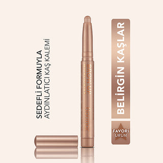 Flormar Brow Up Highlighter Pencil 000 Champagne - Soft Texture | Long Lasting