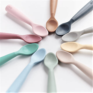 OiOi Baby Spoon - Nam Nam River Green | Soft Silicone for Infants