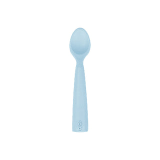 OiOi Silicone Baby Spoon - Mineral Blue | Safe for Infants 6 Months+
