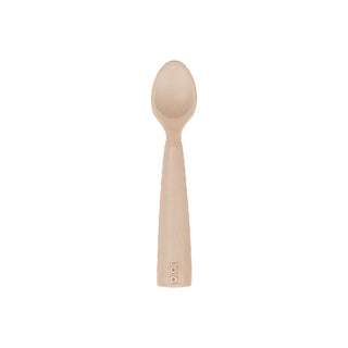 OiOi Soft Baby Spoon Bubble Beige - Food-Grade Silicone | 6 Months+
