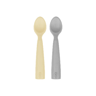 OiOi Baby Spoon Set - Nam Nam Mellow Yellow | Silicone 2-Pack
