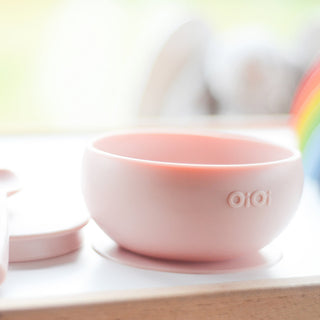 Premium Silicone Vacuum Bowl - Pinky Pink | 450ml | Baby Feeding