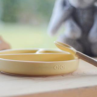 Vacuum Food Plate Mellow Yellow - 100% Premium Silicone | Child Friendly