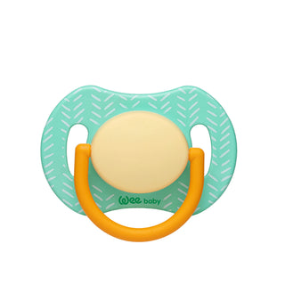Wee Baby Joy Symmetrical Nipple Pacifier No. 1 - Green | Soft Silicone