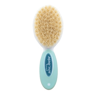 Sevi Bebe Natural Brush and Comb Set - Blue | Baby Care Essentials
