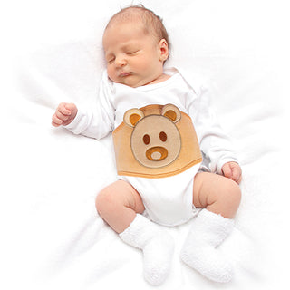 Natural Cherry Pit Baby Gas Relief Band - Ecru | Sevi Bebe