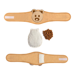 Natural Cherry Pit Baby Gas Relief Band - Ecru | Sevi Bebe