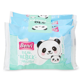 Benri Baby Wipes 25 Pack - Gentle Formula | Ultra Soft and Safe
