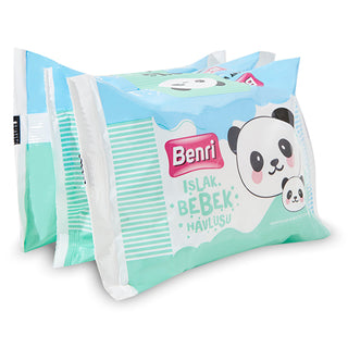 Benri Baby Wipes 25 Pack - Gentle Formula | Ultra Soft and Safe