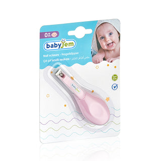 Babyjem Baby Easy Grip Nail Clipper Pink - Safe Design