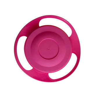 Babyjem Non-Spill Bowl Pink - 360-Degree Rotating | Baby Feeding