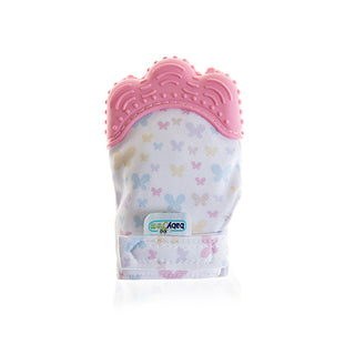 Baby Teething Glove - Pink | Comfortable Teething Relief