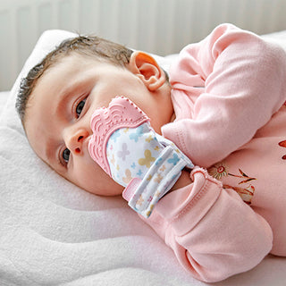 Baby Teething Glove - Pink | Comfortable Teething Relief