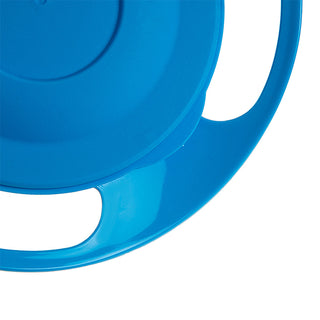 Babyjem Non-Spill Baby Plate Blue - 360° Rotatable Design | BPA-Free