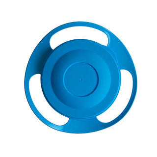 Babyjem Non-Spill Baby Plate Blue - 360° Rotatable Design | BPA-Free