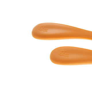 Babyjem Stainless Steel Fork & Spoon Set - Salmon | Kid-Friendly Design