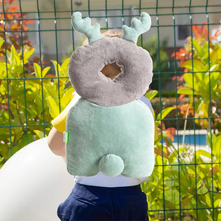 Babyjem Baby Angel Wing Protection Pillow - Green Velvet | Soft and Safe