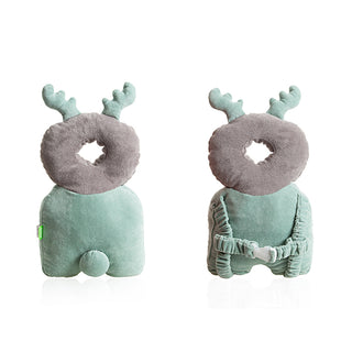 Babyjem Baby Angel Wing Protection Pillow - Green Velvet | Soft and Safe