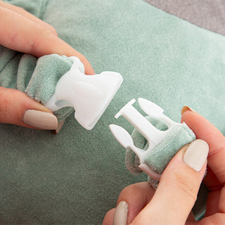 Babyjem Baby Angel Wing Protection Pillow - Green Velvet | Soft and Safe
