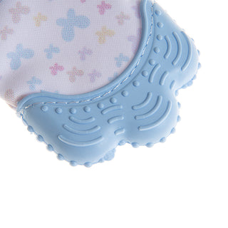 Baby Teething Mitten Blue - Comfort for Teething Babies | Babyjem