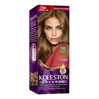 Wella Koleston Intense Hair Color 7/0 Light Brown - 100% Gray Coverage | Premium Quality