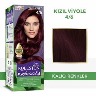Wella Koleston Naturals Hair Color 4/6 Red Violet - Deep Intense Color | 1.7 Fl Oz