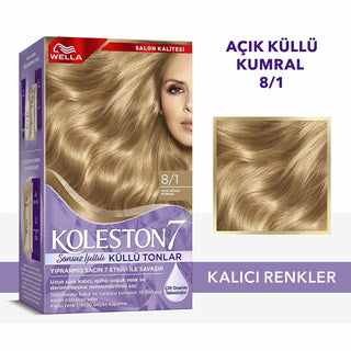 Wella Koleston Supreme Hair Color 8/1 Light Ash Brown | Luxurious Cream Color | 50 ml