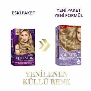 Wella Koleston Supreme Hair Color 8/1 Light Ash Brown | Luxurious Cream Color | 50 ml