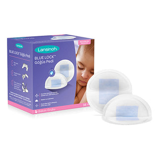 Lansinoh Blue Lock Breast Pads - 100 Count | Ultra Soft & Absorbent