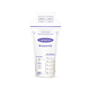 Lansinoh Breast Milk Storage Bags 25 Count - Easy Use | Safe & Sterile
