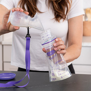 Lansinoh Breast Milk Storage Bags 50 Count - Leak-Resistant Design | BPA-Free
