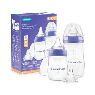 Lansinoh Bottle & NaturalWave Nipple Start Kit - Easy Transition