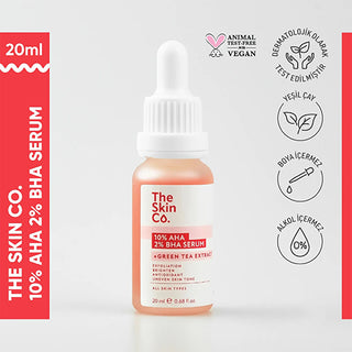 The Skin Co. 10% AHA 2% BHA Peeling Serum 20ml - Exfoliating Treatment