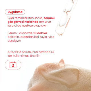 The Skin Co. 10% AHA 2% BHA Peeling Serum 20ml - Exfoliating Treatment
