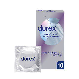 Durex Ultra Smooth Lubricated Condoms 10 Pack - Extra Thin & Slick