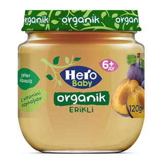 Hero Baby Organic Plum Baby Food 120g - Pure & Natural | For 6+ Months