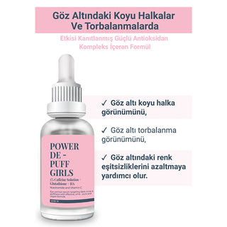 De Puff Girls Eye Serum - Caffeine & Glutathione Solution 30ml | Anti-Aging