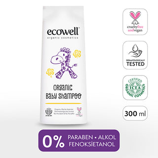 Ecowell Baby & Kids Hair & Body Shampoo 300ml - Organic & Vegan
