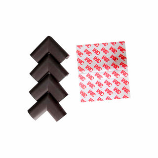 Miny Baby Corner Guard Brown - 4 Pack | Soft Rubber Safety