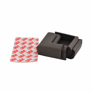 Miny Baby Corner Guard Brown - 4 Pack | Soft Rubber Safety