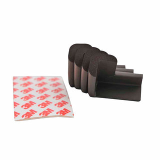 Miny Baby Corner Guard Brown - 4 Pack | Soft Rubber Safety