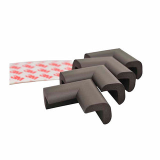 Miny Baby Corner Guard Brown - 4 Pack | Soft Rubber Safety