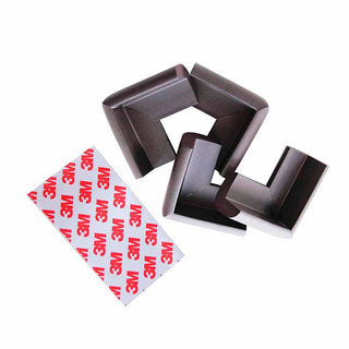Miny Baby Corner Guard Brown - 4 Pack | Soft Rubber Safety