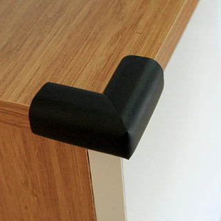 Rubber Corner Guard Set - Black | Baby Safety | 4 Pack