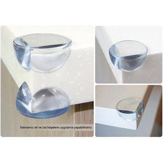 Miny Baby Transparent Corner Guard 4 Pack - Safe Baby Proofing