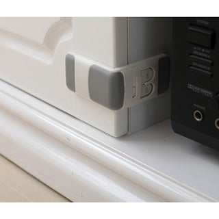 Miny Baby Drawer Lock Double Safety - Grey | Secure Your Home