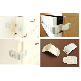 Miny Baby Drawer Lock Double Safety - Grey | Secure Your Home